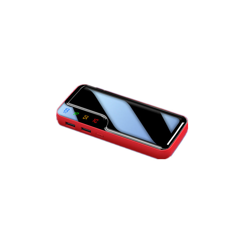 Modèle privé en cuir Texture miroir Power Bank 5 Sections