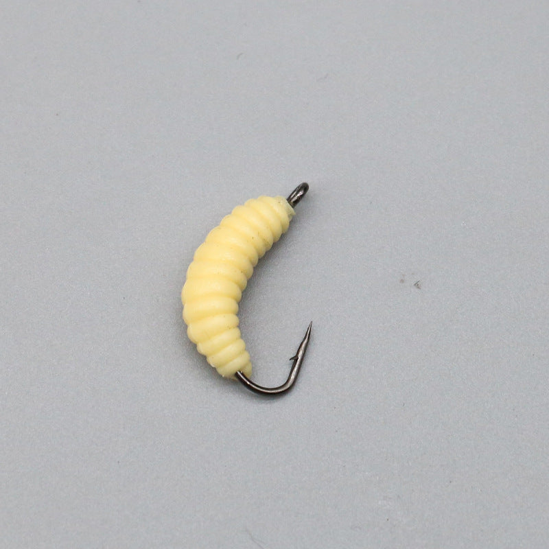 Lure avec combinaison de vers de repas au crochet