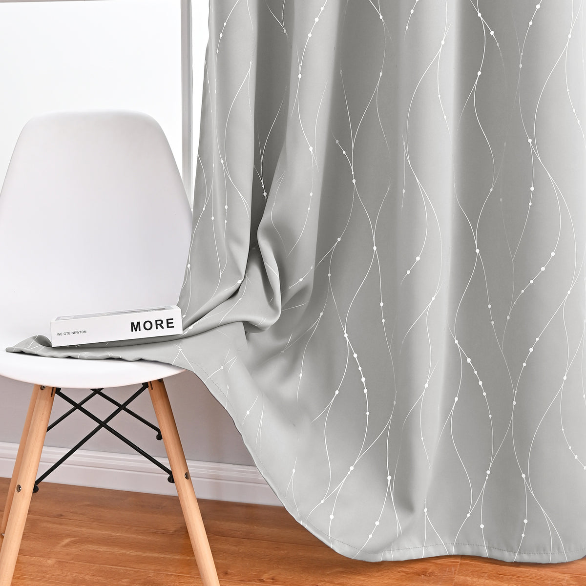 Moderne Minimalist Ameublement Rideaux décoratifs noir