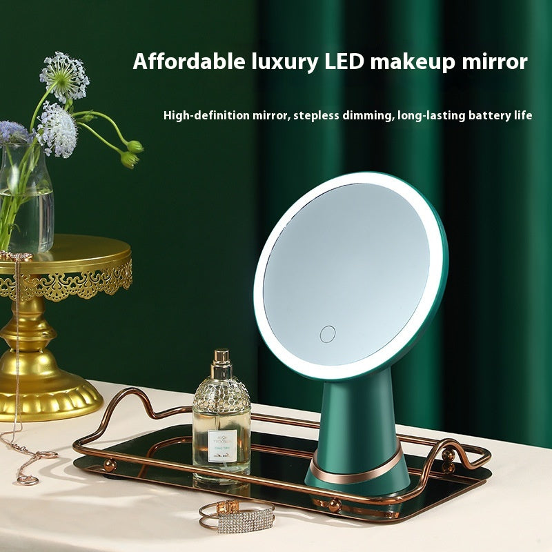 Miroir de maquillage de bureau avec lumière