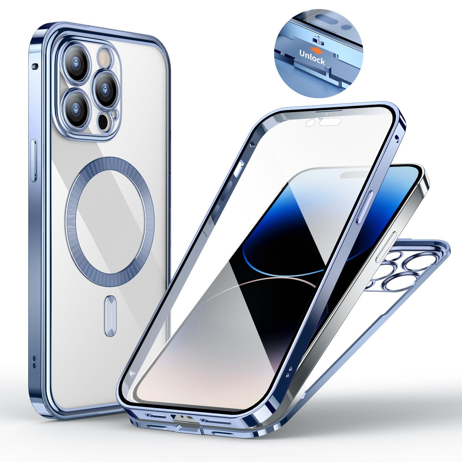 Clapet de téléphone magnétique à ressort HD