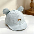 Mignon brodé Petit ours Oreilles tridimensionnelles Cap de baseball bébé