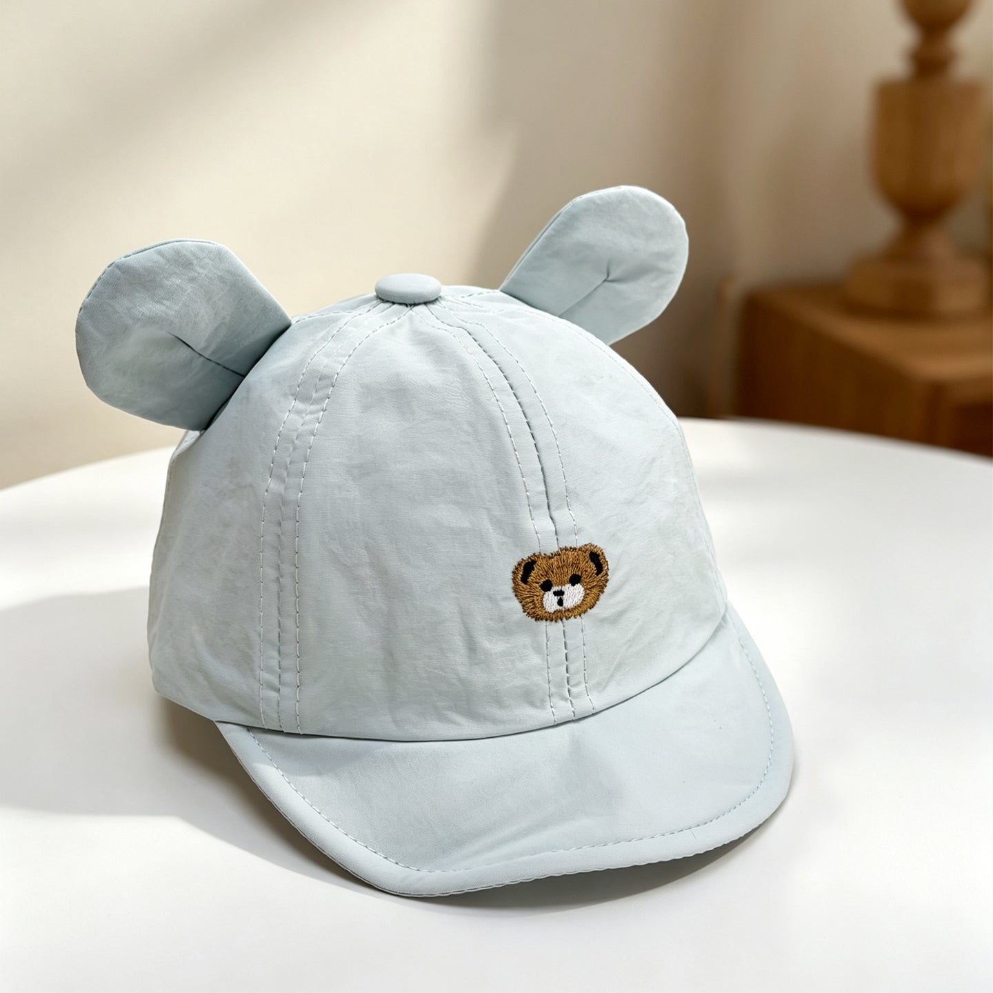 Mignon brodé Petit ours Oreilles tridimensionnelles Cap de baseball bébé