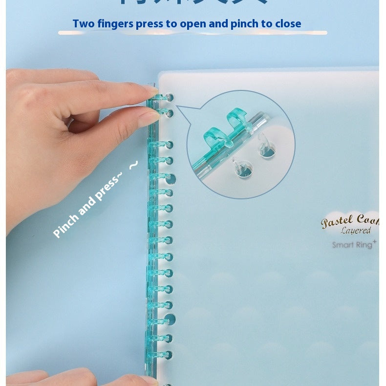 Recharge de lumière douce pour pastel Shell Pastel Spiral Recharge B5 Impression de plaque A5