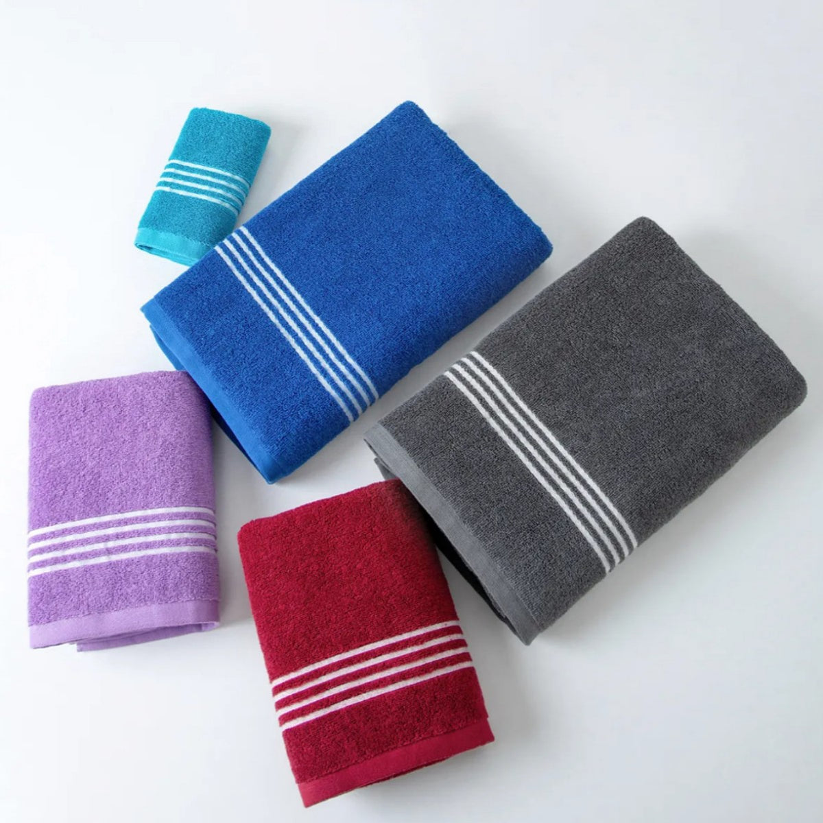 100 Coton Large Quick Absorbent et rapide Séchage Visage Serviette Set avec Serviette de bain