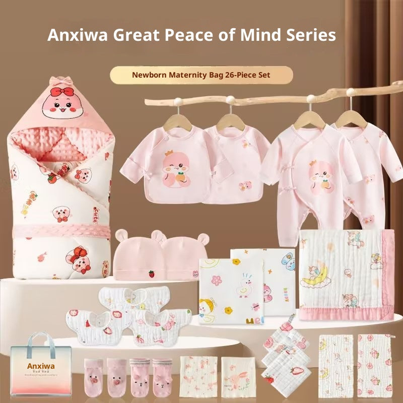 Sac de maternité Ensemble de vêtements de serviette de bain pour swaddle nouveau-né