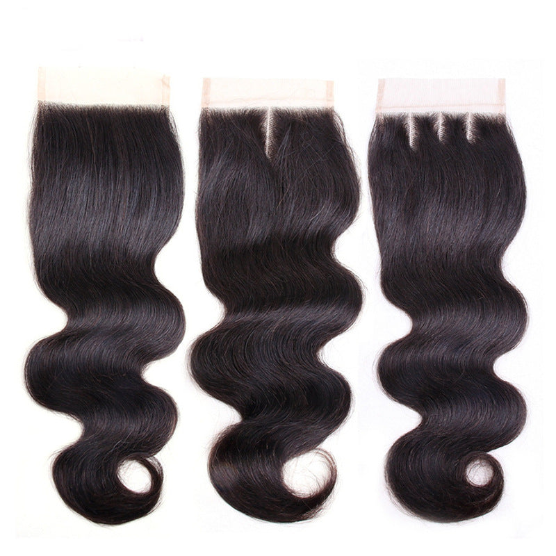 Real Hair Block Body Wave 4X4 Fermeture de dentelle