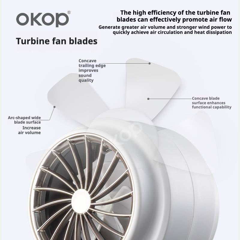 KP-F09 Ventilateur de bureau portatif le mieux vendu Affichage numérique Longue durée de vie de la batterie