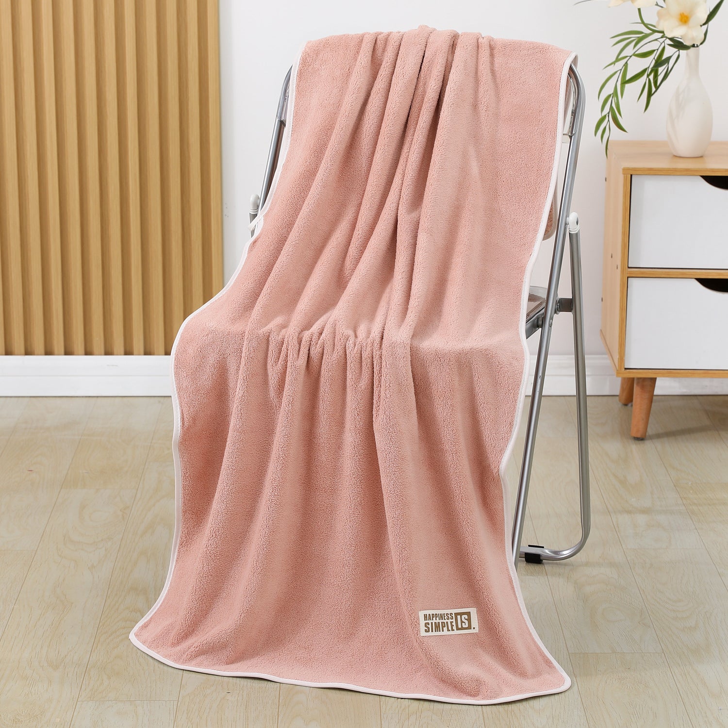Classe A Serviette de bain en polaire de corail Soft Skin-friendly Très absorbante et sans lint