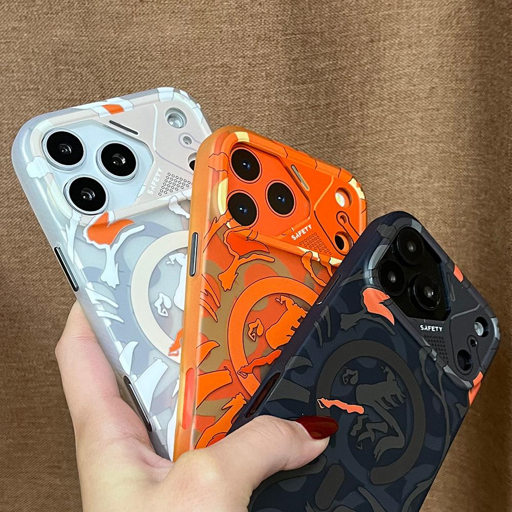 Cas de téléphone Matte Graffiti avec absorption magnétique Et une sensation de peau