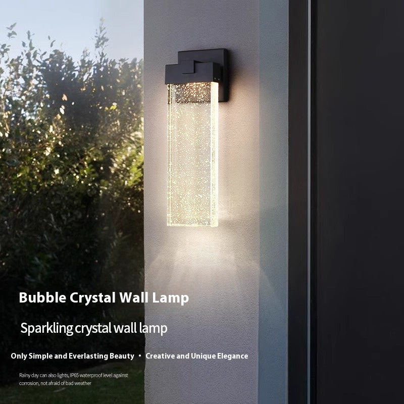 Black Outdoor Simplicity Courtyard Lampe murale LED