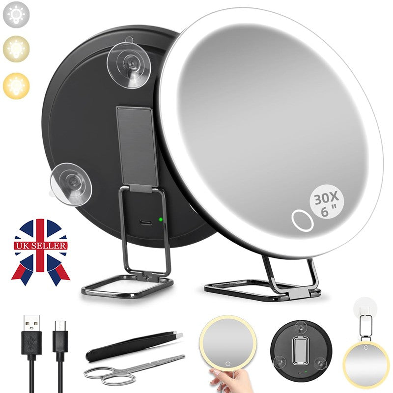 30X Miroir grossissant avec lumières