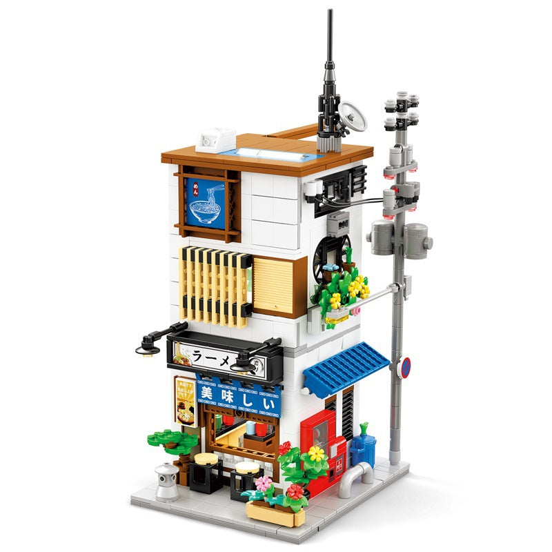 Street Scene Building Block Haute difficulté Arcade Building Model Toy