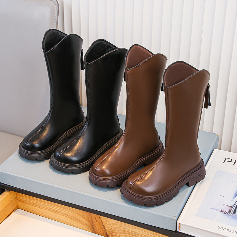 Chaussures pour filles Bottes d'hiver Chaussures pour enfants Printemps et Automne