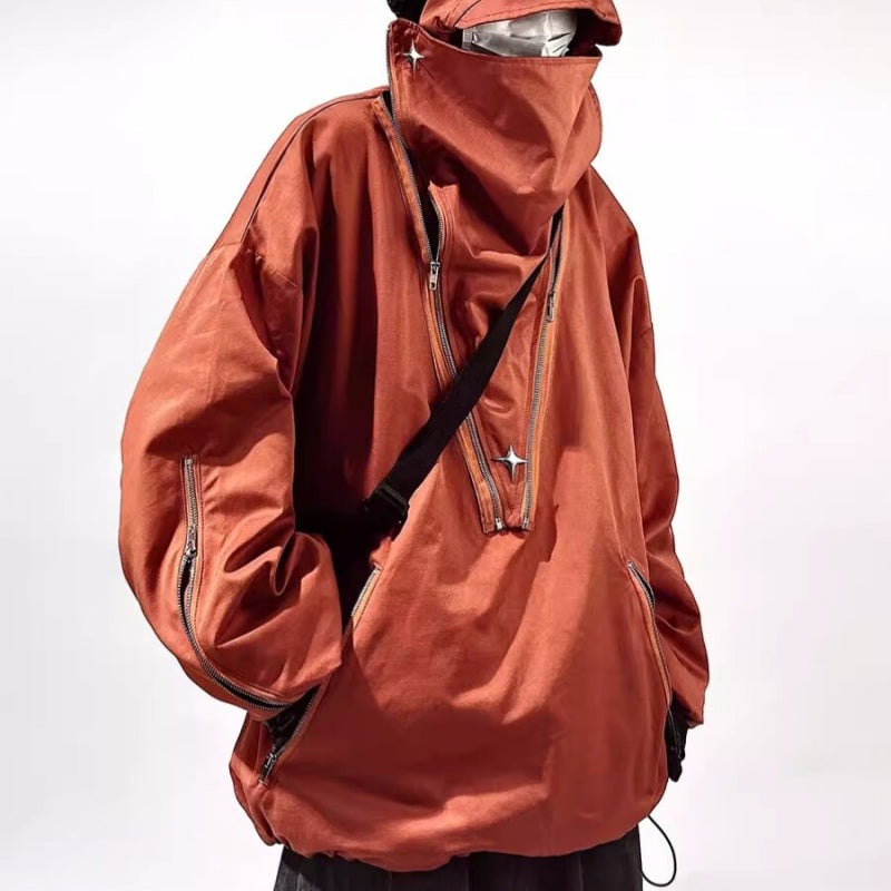 Veste de Bomber Fonctionnelle Haute Rue Montage en Forme Solide