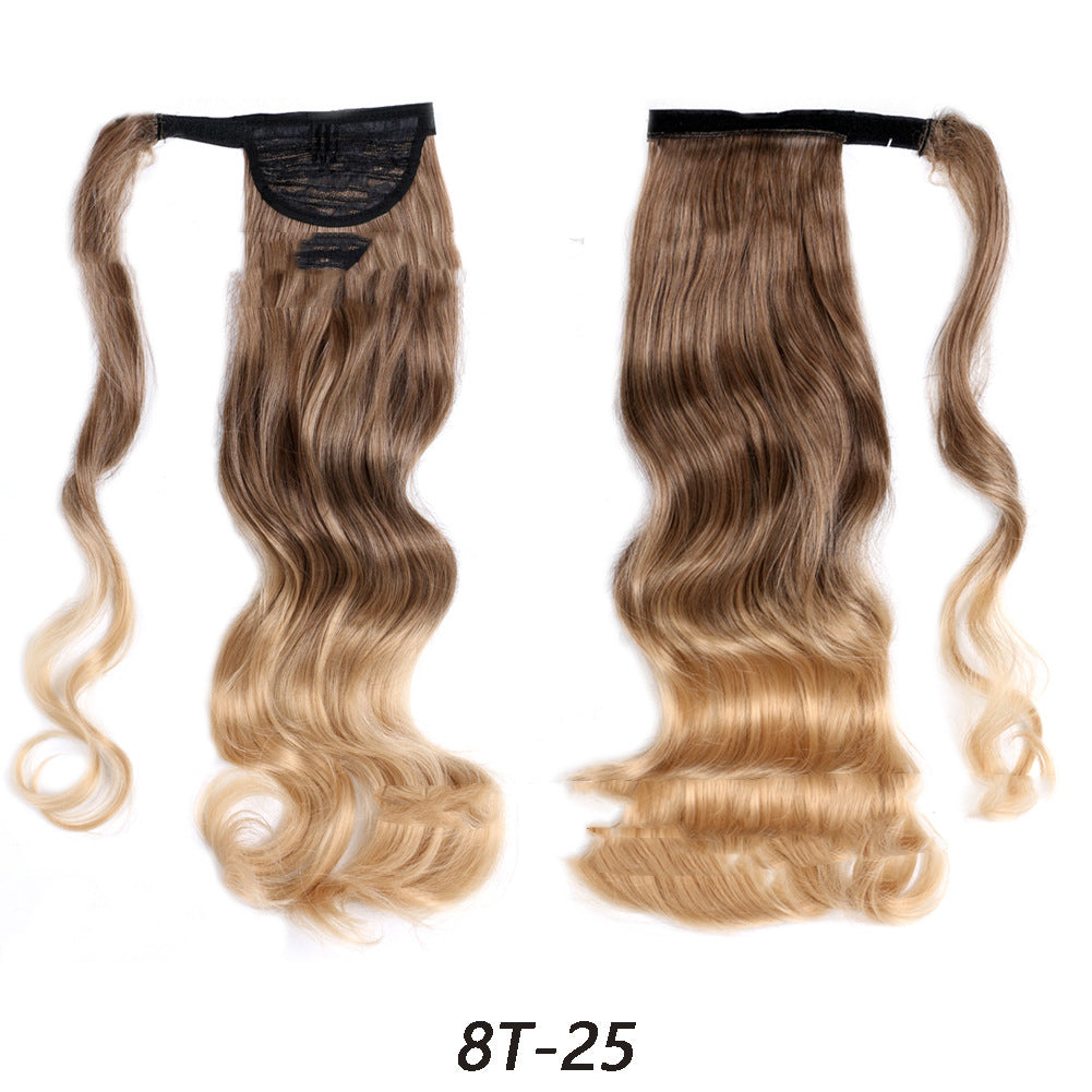 Perruque de fibre chimique dynamique Velcro Ponytail