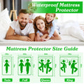Matelas imperméable à l'eau de taille complète Protecteur respirant coton doux matelas housse avec Ela