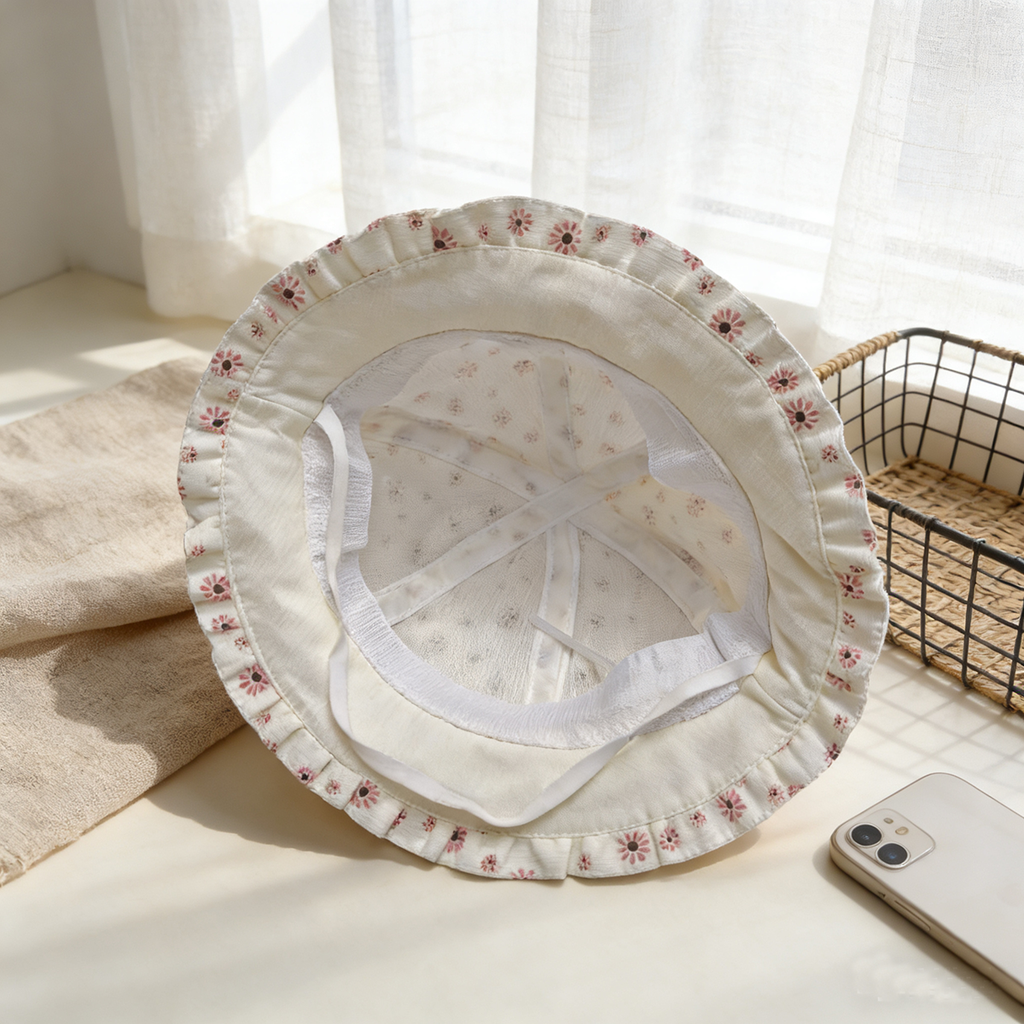 Chapeau de pêcheur doux et occasionnel, imprimé pour enfants
