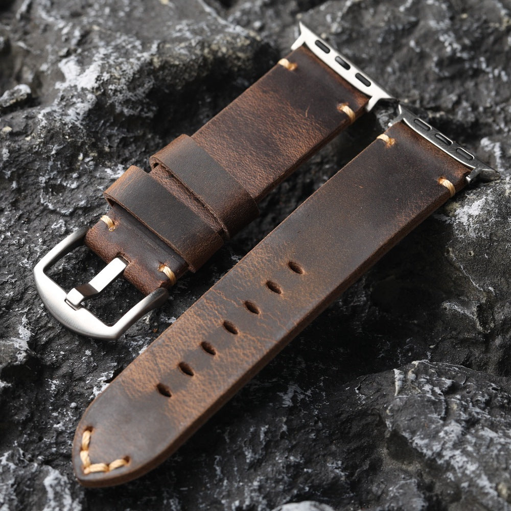 Bracelet en cuir de vache fait main