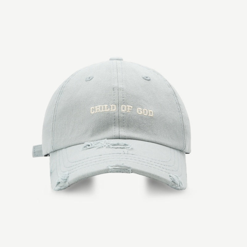 Casquette hip-hop de style rue avec un trou et une broderie anglaise