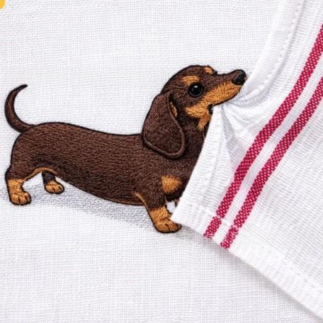Serviettes de cuisine Broderie animale