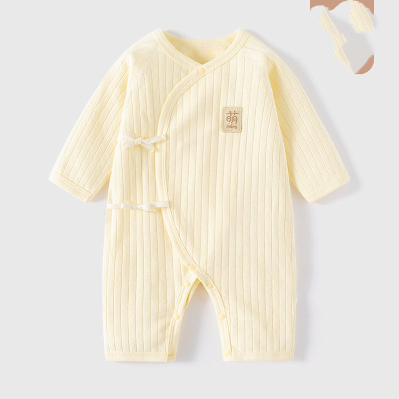 Nouveau-né Bodysuit Sans os manches longues Onesie