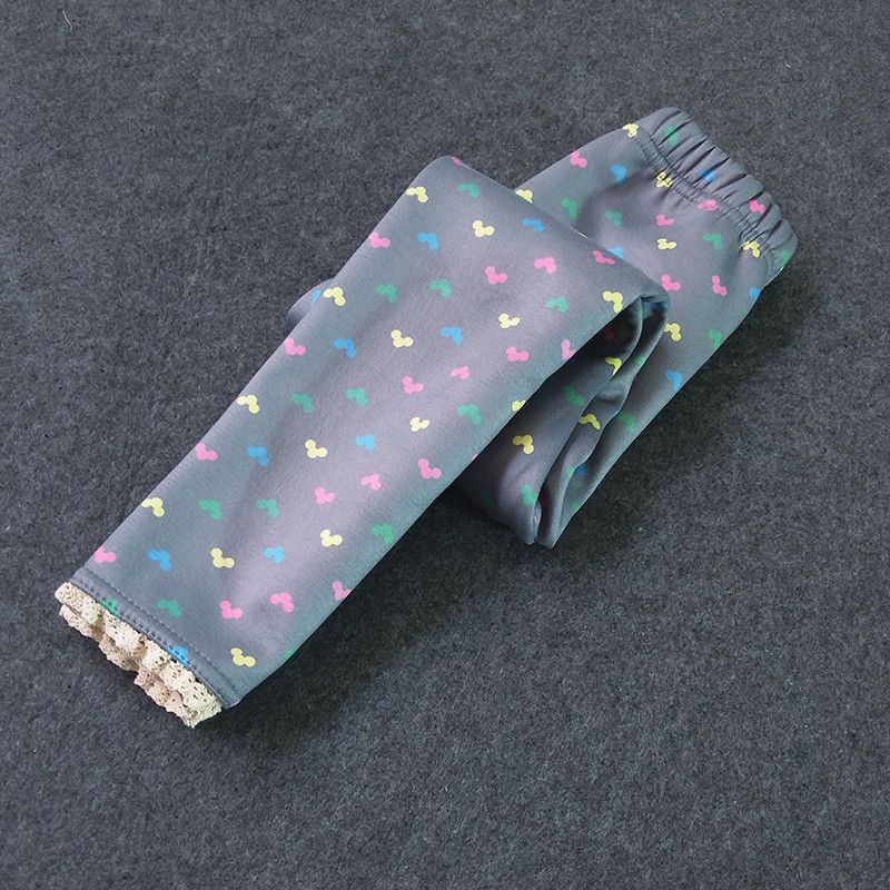 Pantalons Sweet Girls-pied de dentelle Pantalons minces