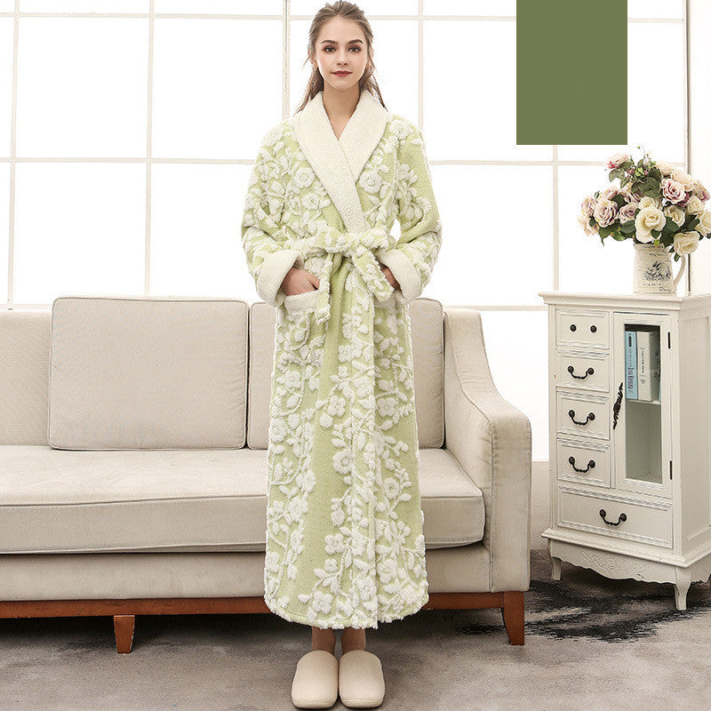 Jaquard Double couche Épaisseur de chemise de nuit en flanelle