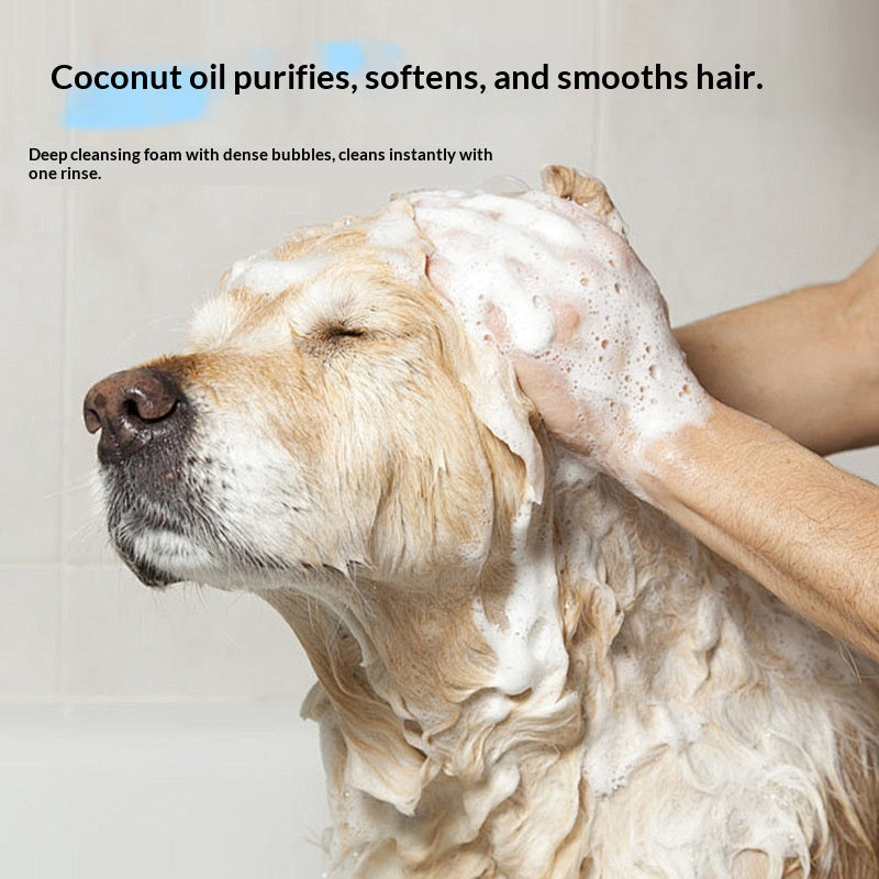 Shampooing de chien pour désodoriser et soulager la démangeaison