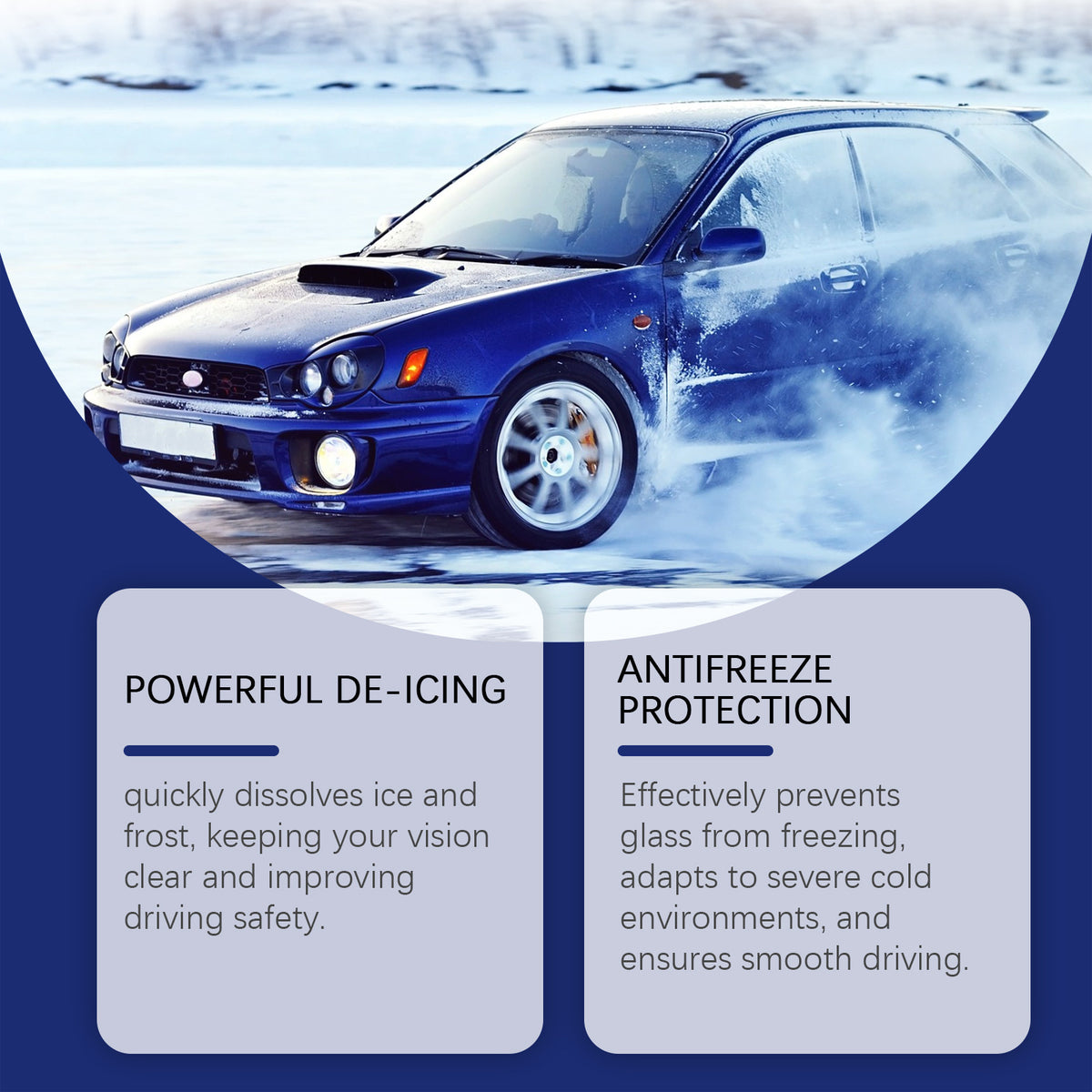 Rayhong Pare-brise De-Icing Spray pour pare-brise de voiture