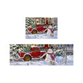 Tapis de porte décoratif de Noël festive