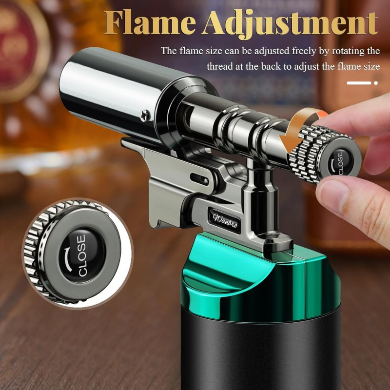 Torche Butane Flamme réglable coupe-vent