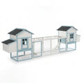 Coop grand poulet en bois avec double boîte de nidification