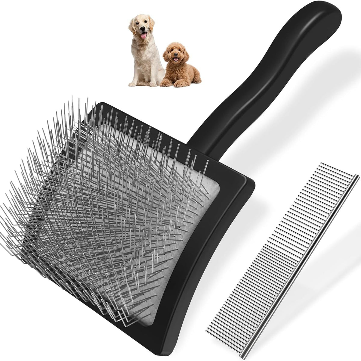 Brosse de maquillage pour chien de peigne droite