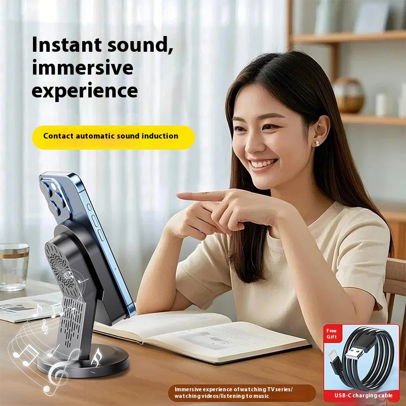 Bracket de haut-parleur Bluetooth à induction sans fil multifonctions