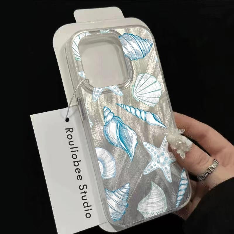 Shell Starfish Turtle Telephone Case Mode Tout compris