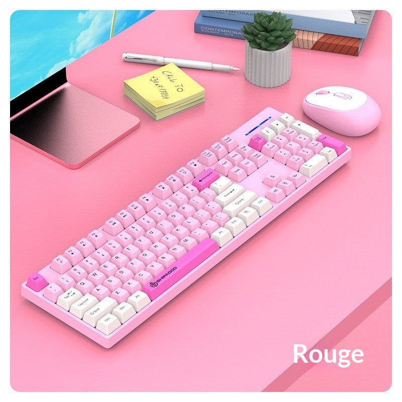 18-Step Crossing W1060 24G sans fil trois pièces de couleur clavier et jeu de souris