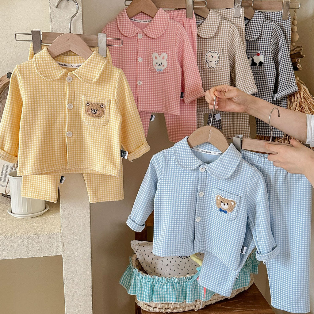 Jeu de deux pièces de vêtements de maison brossé pour garçons
