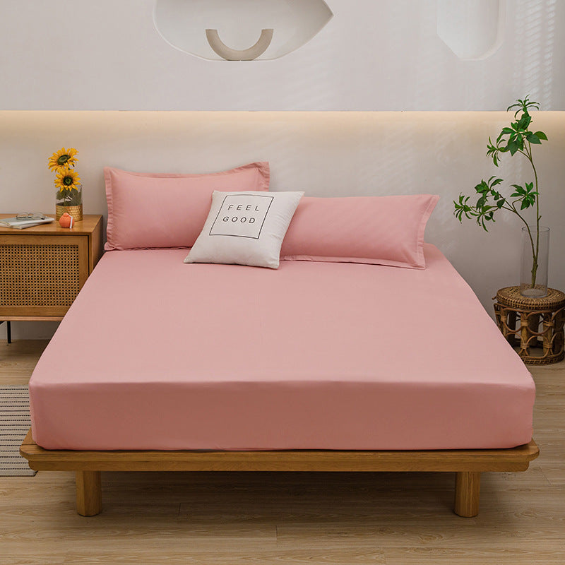 Ensemble de draps et de lit d'oreiller en couleur solide