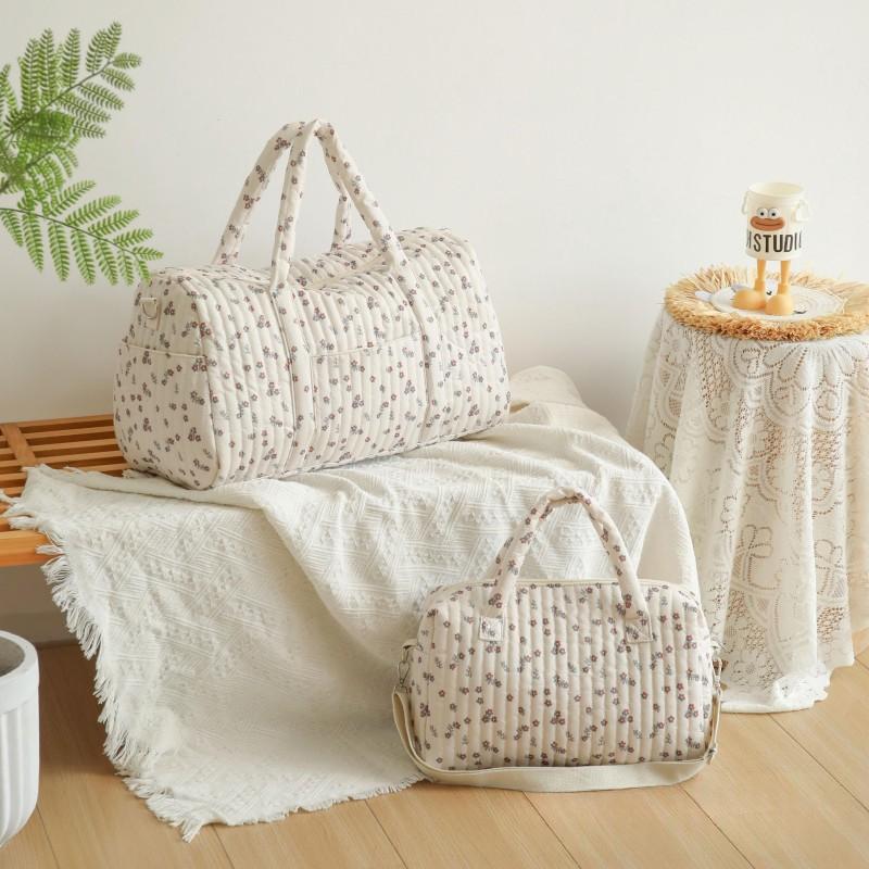 Sac d'organisateur portable en une seule pièce de fleur matelassé