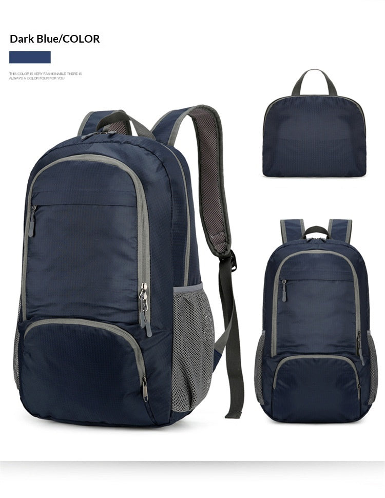 Backpack de randonnée Sports de plein air Portable Polding Skin Bag Camping Randonnée Marathon Water-Res