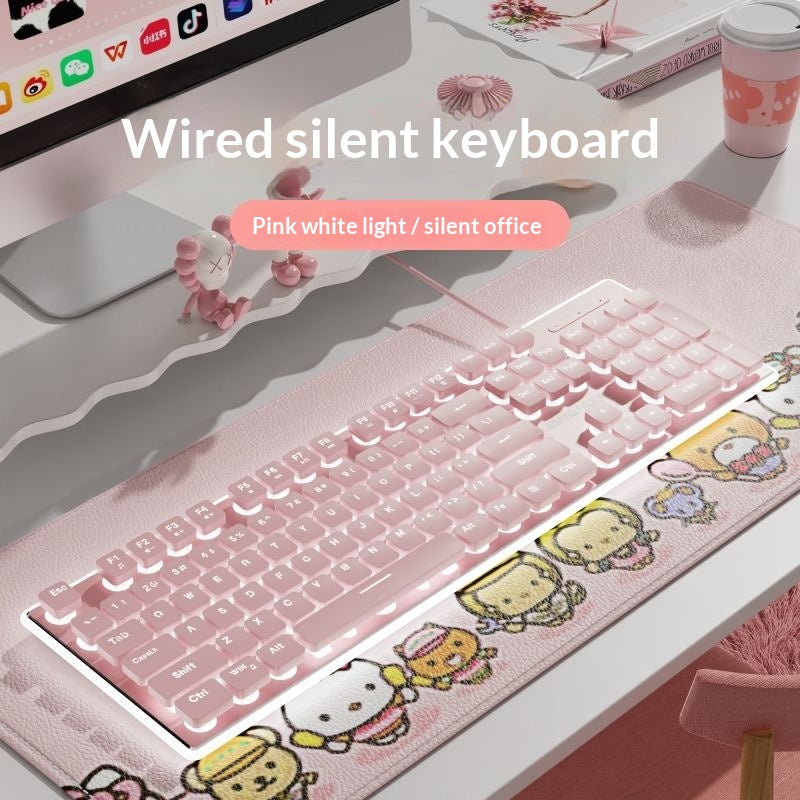Clavier et jeu de souris Mute mécanique
