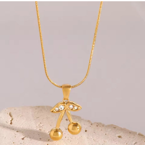 Collier en acier inoxydable Boucles d'oreilles mignons Ornement Femmes
