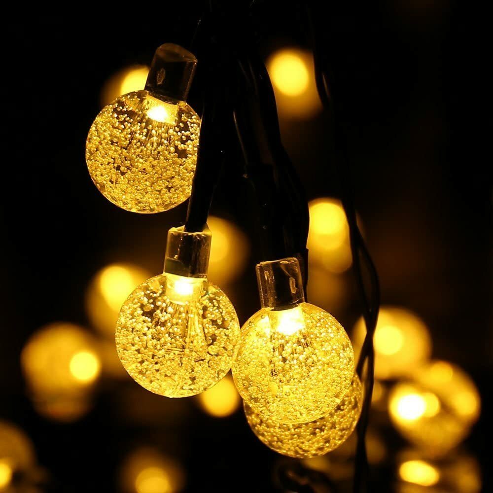 LED Ball Solar Light Party Fairy Outdoor Retro Ball String Lights Patio Garden