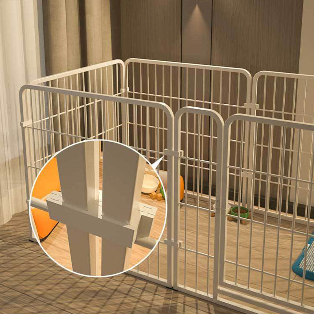 6Panel chien chien chiot Playpen métal intérieur extérieur chien Fence pour petit chien moyen