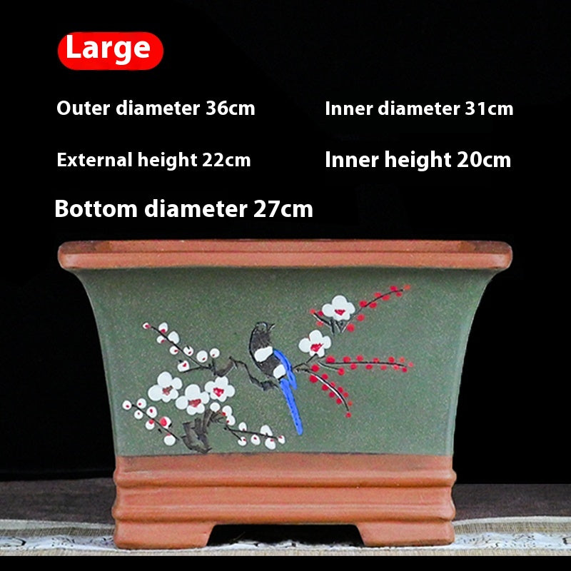 Pot de fleurs de sable violet Pot de plantes de jardin Bonsai
