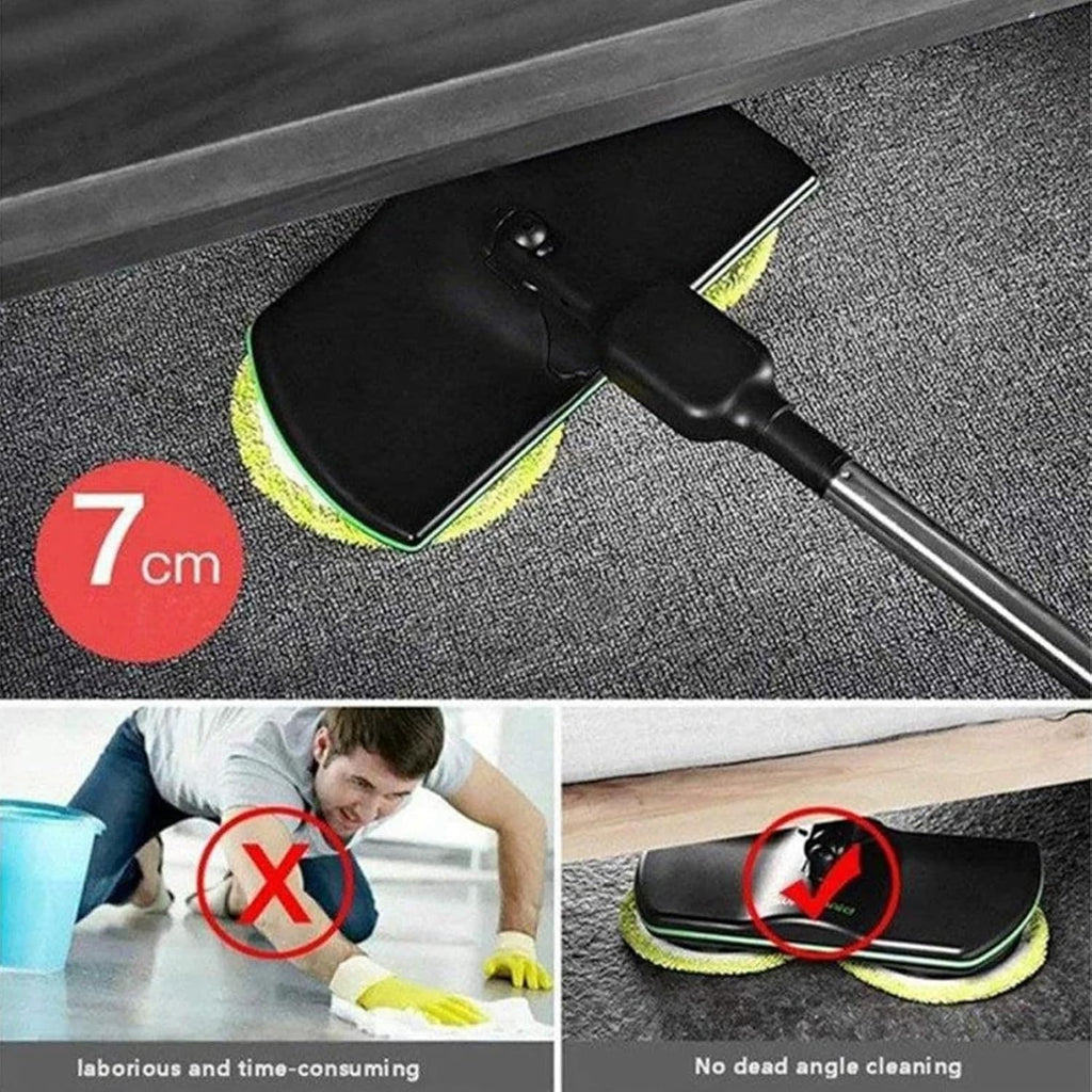 UK Cordless Power Electric Spinning Mop Nettoyeur de sol rechargeable Scrubber
