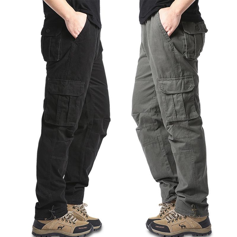 Pantalon d'automne pour hommes Pantalon d'automne à l'air libre pour hommes Coton extérieur Trou casual américain