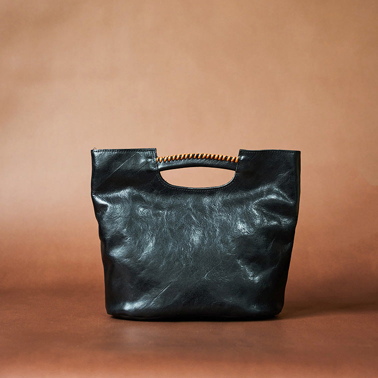 Sac en cuir véritable rétro pour femmes