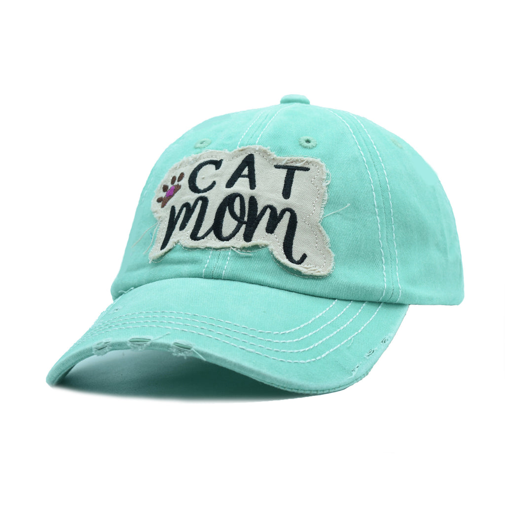Casquette de baseball rétro-détruite